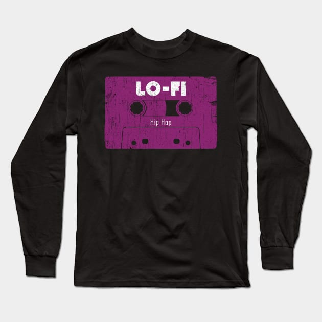 Lo-Fi Hip Hop Vintage Tape Long Sleeve T-Shirt by Foxxy Merch